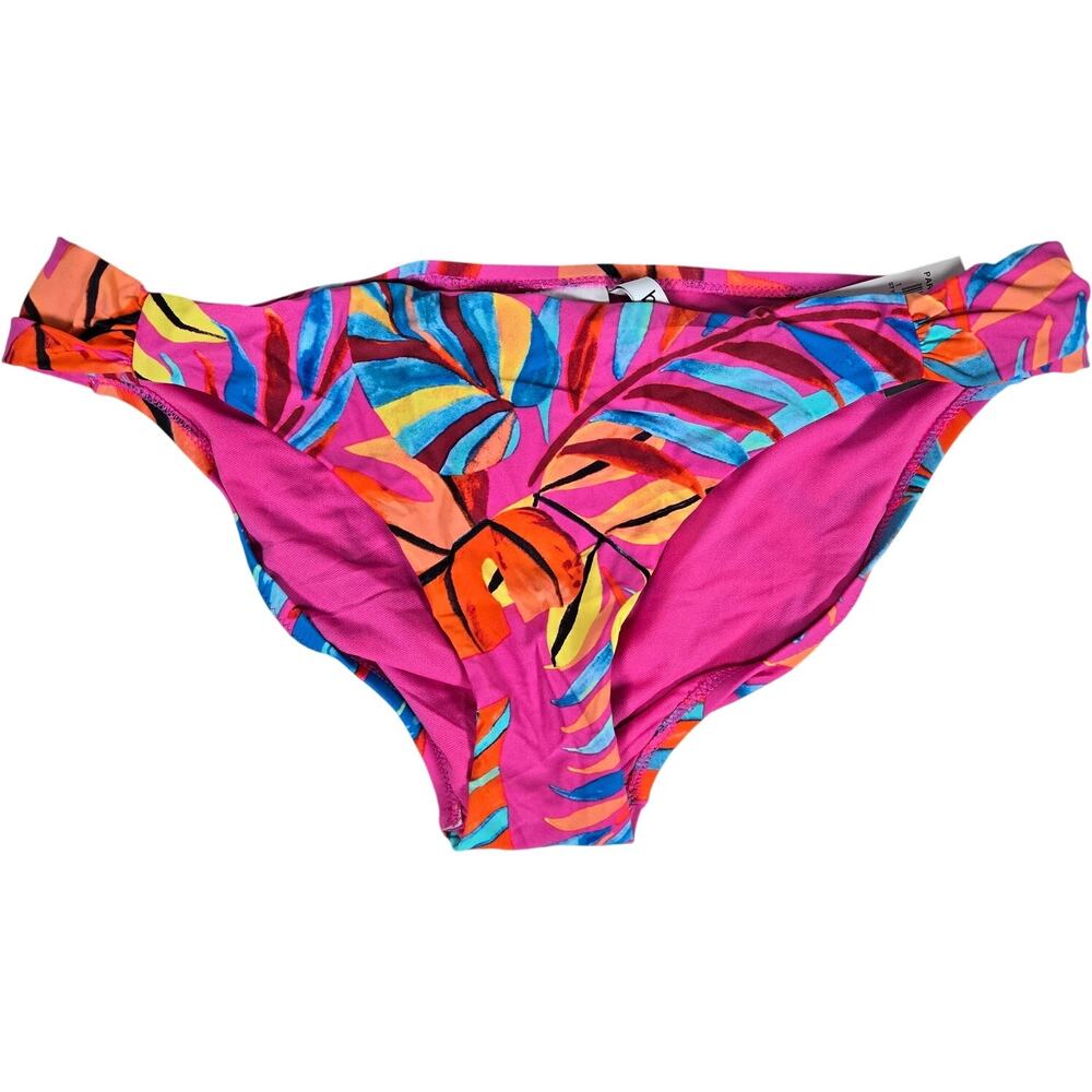 BAR III Paradise In The Palms Swim Bottom in Magic Magenta XL NWT